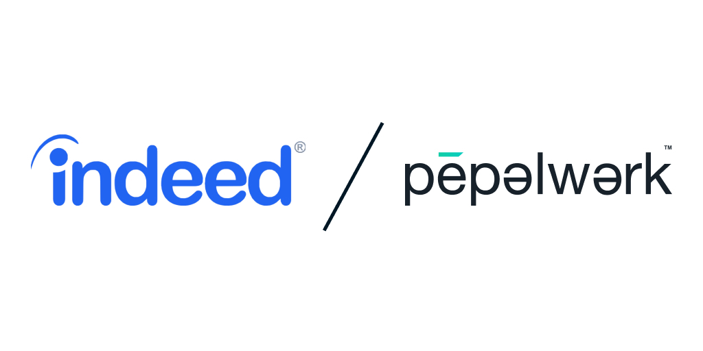 The two logos, side by side, of pepelwerk and Indeed.